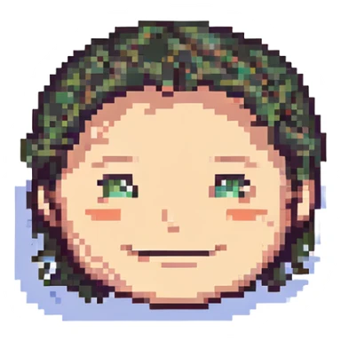 friendly male face smiling sticker