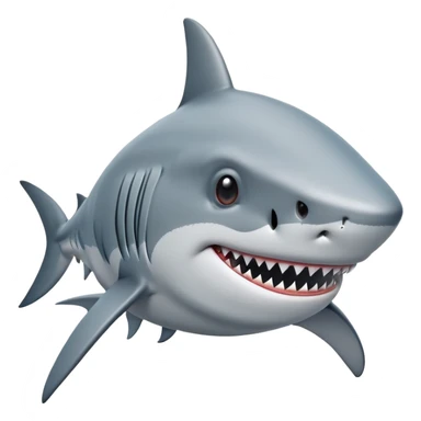 Shark with dreads sticker