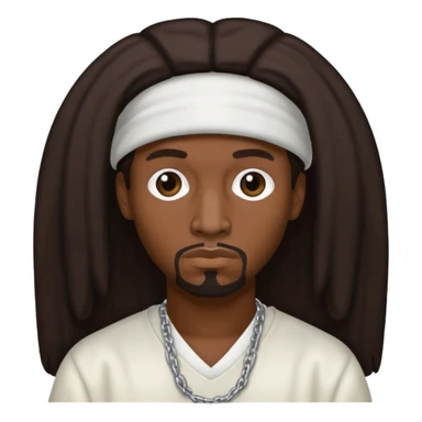 Krazie Bone with dark brown hair sticker