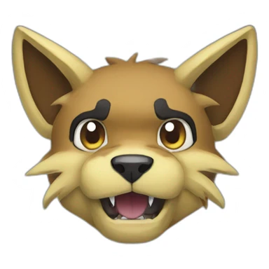 Growlith pokemon sticker