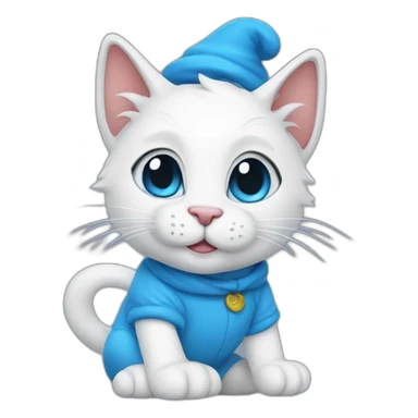 Smurf cat trend sticker
