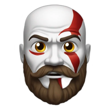 Kratos fume un cigarre sticker