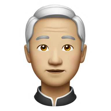 rich china person realistic sticker