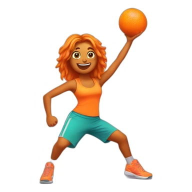 Zumba orange sticker