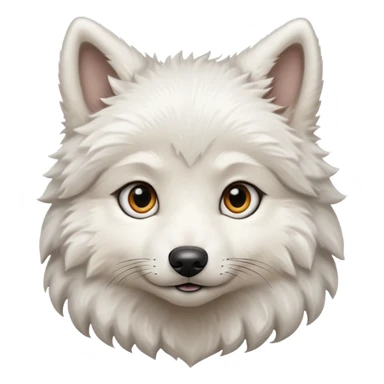 white wolf puppy sticker