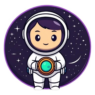 fullbody universe goddess Sophia with intricate details, cosmic goddess with starry elements, highly detailed celestial being with glowing features sticker