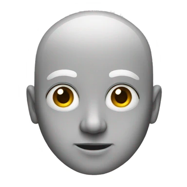 bald guy with wide eyes sticker