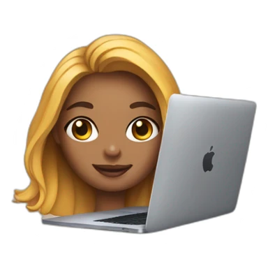 A Instagram creator using MacBook sticker