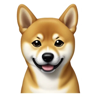 Shiba Inu with a stussy shirt sticker