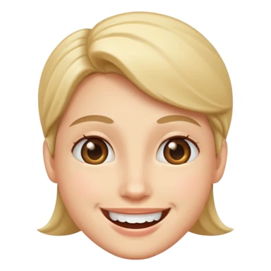 happy neat face sticker