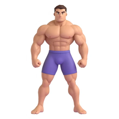 A muscular man. sticker