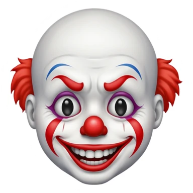 crying clown sticker