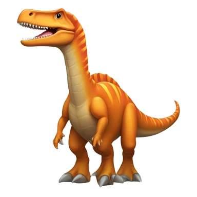 orange spinosaurus sticker