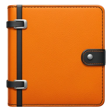 orange color diary sticker