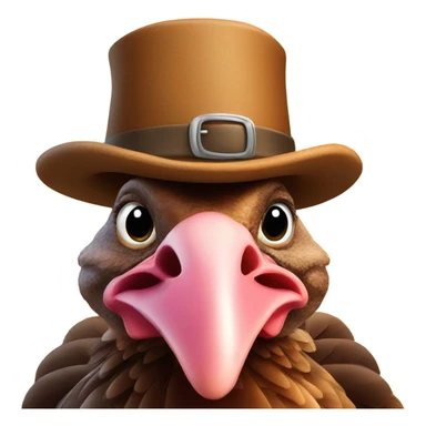 Turkey with hat sticker