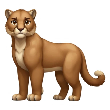 Ground-type-Rock-type Cougar-Fakémon full body sticker
