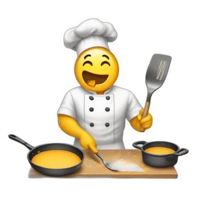 cooking and painting a picture at the same time sticker