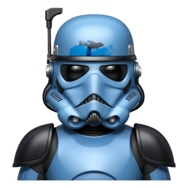a blueberry star wars death trooper sticker