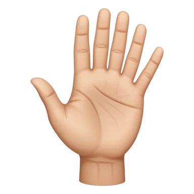 haz una mano que sea así 👇🏽 pero al revés sticker