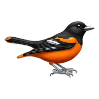 Baltimore Orioles bird sticker