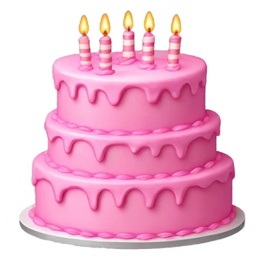 birthday cake pink sticker