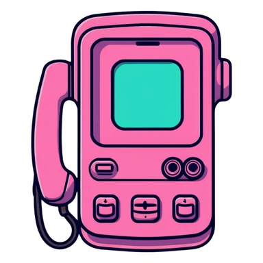 pink gothic phone sticker