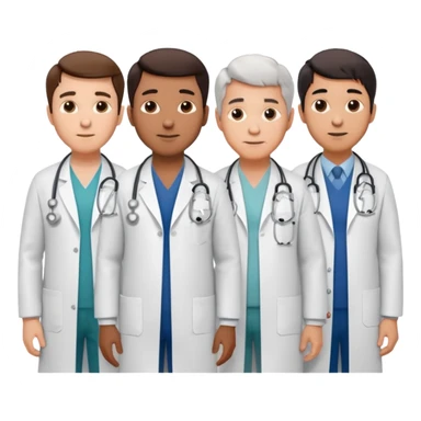 5 doctor staff all men make the differ in age sticker