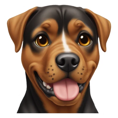 Rottweiler pitbull mix dog sticker