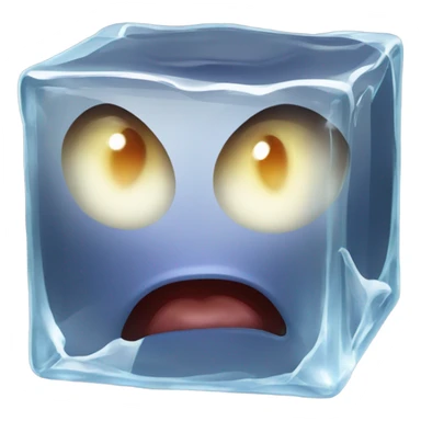 daemon in ice cube sticker