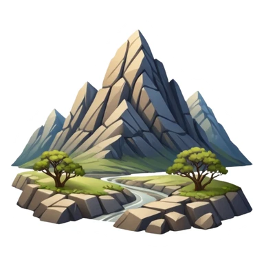 a mountain pass between valleys sticker