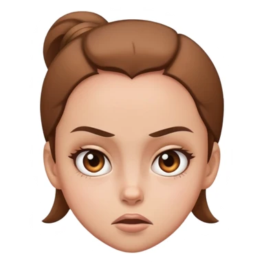 Girl mad big forehead  sticker