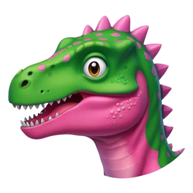 Dinosaurus wearing pink topp sticker
