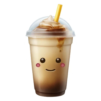 Iced coffee realistic  sticker