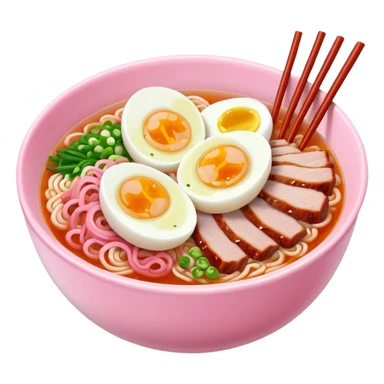 Pink ramen sticker