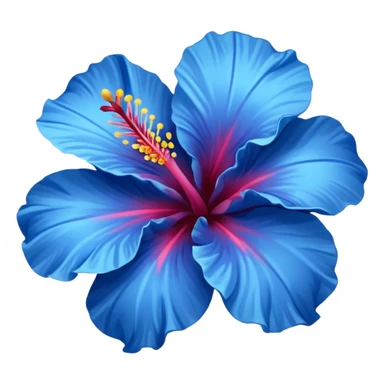 Flower hibiscus blue  sticker