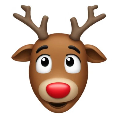 Rudolph the red nose reindeer  sticker