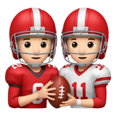 A football team with a red ball. sticker