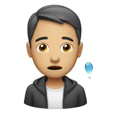 person crying with tears sticker