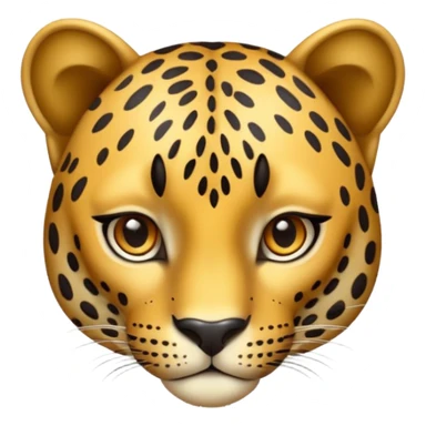 leopard wearing necklace sticker