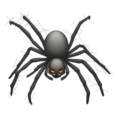Spider with webs sticker