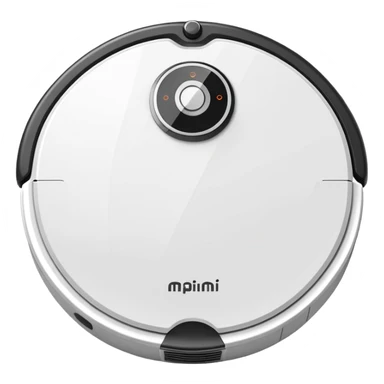 Robot vacuum cleaner white sticker