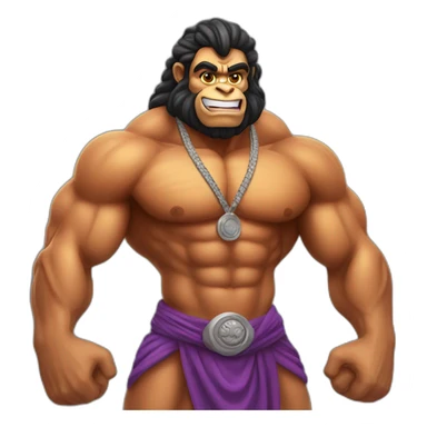 Lord Hanuman Body Builder sticker