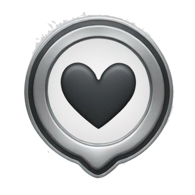 I want an emoji that i can paste with the logo of Audi but the second ring of the logo to be a heart sticker