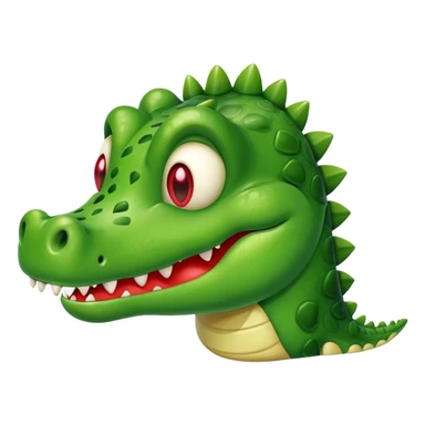 crocodile with heart eyes in love sticker