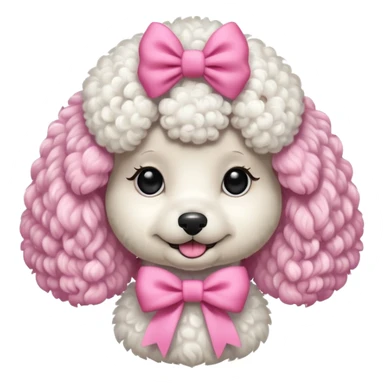 Poodle Rosa sticker