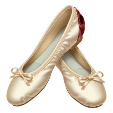 Ivory ballet shoes sticker