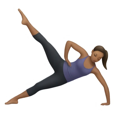 Pilates stretch sticker