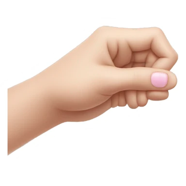 a hand sticking out 1 pinky finger sticker