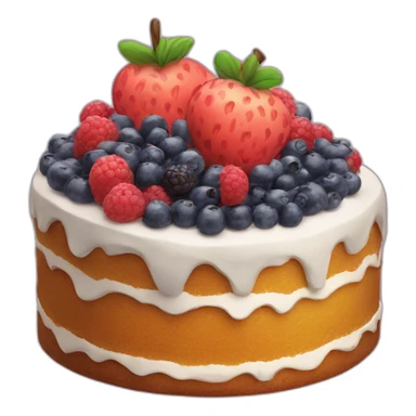 fruity cake sticker