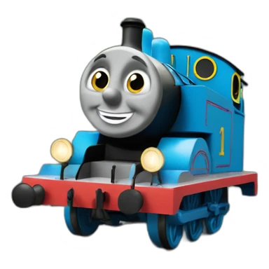 thomas the tank engine crashing sticker